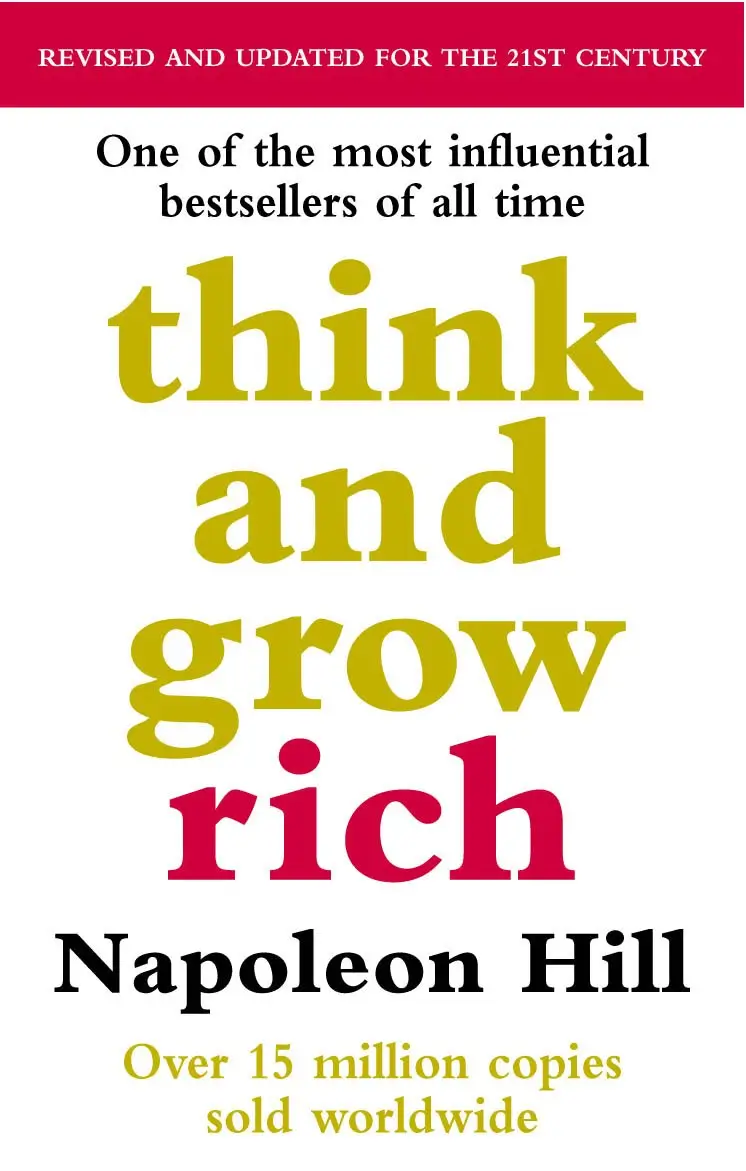 Think and Grow Rich by Napoleon Hill book cover